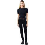 Schwarze Blue Fire Nancy Slim Fit Jeans aus Denim für Damen Weite 26 