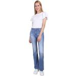 Blaue Blue Fire Bootcut Jeans aus Denim für Damen Weite 30 