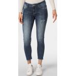 Reduzierte Blaue Gestreifte Blue Fire Skinny Jeans aus Denim für Damen Größe XS Weite 29, Länge 28 