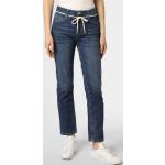 Reduzierte Blaue Blue Fire Straight Leg Jeans aus Jersey für Damen Größe XS Weite 28, Länge 30 