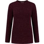 Bordeauxrote Melierte Blue LOOP Originals Damensweatshirts aus Wolle Größe XS für den für den Sommer 