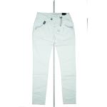 Weiße Blue Monkey Slim Fit Jeans mit Pailletten aus Baumwollmischung für Damen Weite 27, Länge 32 