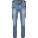Blaue Blue Monkey Slim Fit Jeans mit Knopf aus Denim für Herren Weite 34 