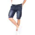 Blaue Blue Monkey Cargo-Shorts für Herren für den für den Sommer 