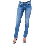 Blaue Blue Monkey Skinny Jeans mit Reißverschluss aus Denim für Damen Größe XL 