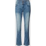 Blaue Blue Monkey Slim Fit Jeans aus Baumwollmischung für Damen Größe XXL Weite 27, Länge 30 