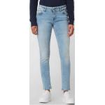 Hellblaue Blue Monkey Slim Fit Jeans aus Baumwollmischung für Damen Größe XS Weite 25, Länge 32 