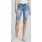 Blaue Blue Monkey Jeans-Shorts mit Fransen aus Baumwollmischung für Damen Größe XXL für den für den Sommer 