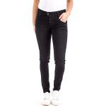 Schwarze Blue Monkey Skinny Jeans aus Denim für Damen Weite 26 