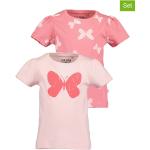 Reduzierte Pinke Blue Seven Rundhals-Ausschnitt Printed Shirts für Kinder & Druck-Shirts für Kinder aus Baumwolle für Mädchen Größe 104 