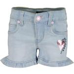Reduzierte Hellblaue Blue Seven Jeans Shorts für Kinder mit Rüschen mit Reißverschluss aus Denim für Mädchen Größe 116 