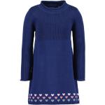 Blaue Blue Seven Kinderstrickkleider mit Herz-Motiv aus Baumwolle für Mädchen Größe 122 