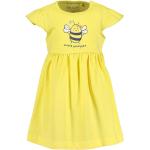 Gelbe Kurzärmelige Blue Seven Kindershirtkleider aus Baumwolle für Mädchen Größe 86 