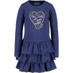Bunte Langärmelige Blue Seven Kindershirtkleider mit Volants aus Jersey für Mädchen Größe 92 