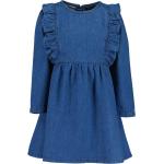 Blaue Blue Seven Kinderjeanskleider mit Rüschen mit Reißverschluss aus Baumwolle für den für den Sommer 