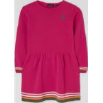 Pinke Bestickte Blue Seven Kinderkleider mit Ärmeln aus Baumwolle für Mädchen Größe 110 