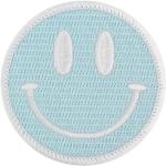Blaue Emoji Smiley Bügelbilder & Bügelmotive 