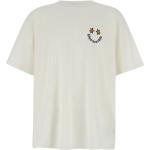 Reduzierte Weiße Emoji Smiley T-Shirts aus Baumwolle für Herren Größe L 
