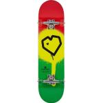 Blueprint Spray Heart V2 Skateboard Komplettboard Blau/Weiß/Pink 7.75'
