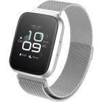 Silberne Wasserdichte FOREVER Smartwatches aus Silber mit Touchscreen-Zifferblatt mit Bluetooth 