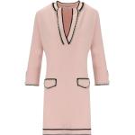 Reduzierte Pinke Elegante 3/4-ärmelige Blugirl by Blumarine V-Ausschnitt Strickkleider aus Polyamid für Damen Größe L 