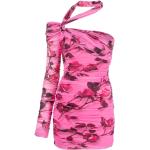 Reduzierte Pinke Blumenmuster Blumarine Rose Mini Minikleider & kurze Kleider enganliegend für Damen Größe S für Partys 