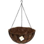 Schwarze 60 cm Runde Hanging Baskets 16 cm aus Kokosfaser 