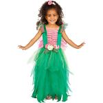 Grüne Maxi Blumenfee-Kostüme mit Glitzer aus Polyester für Kinder Größe 110 