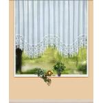 Blumenfenster-Store mit Plauener Spitze, Größe 165 (125x300 cm), Weiss
