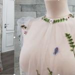 Grüne Bestickte Damenponchos & Damencapes zur Hochzeit 