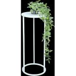 Weiße Moderne DanDiBo Ambiente Runde Blumenhocker & Blumentische aus Metall Breite 0-50cm, Höhe 50-100cm, Tiefe 0-50cm 