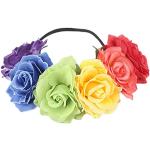 Reduzierte Rosa Blumenmuster Damenhaarkränze für die Braut 