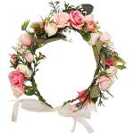 Rosa Eleganter Brauthaarschmuck handgemacht für Damen zur Hochzeit 