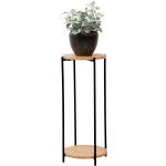 Schwarze Runde Blumenhocker & Blumentische 30 cm aus Holz Breite 0-50cm, Höhe 0-50cm, Tiefe 0-50cm 
