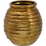 Goldene 29 cm Quadratische Pflanzkübel & Blumentöpfe 29 cm aus Keramik 