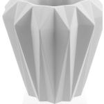Weiße Moderne 23 cm Runde Pflanzkübel & Blumentöpfe aus Beton Indoor 