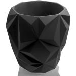 Reduzierte Schwarze Moderne 35 cm Runde Pflanzkübel & Blumentöpfe aus Beton Indoor 