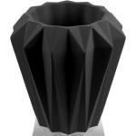 Schwarze Moderne 23 cm Runde Pflanzkübel & Blumentöpfe aus Beton Indoor 