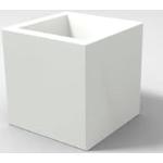 Weiße 45 cm Quadratische Pflanzkübel & Blumentöpfe 45 cm Indoor 