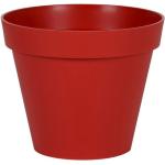 Rote 32 cm Runde Pflanzkübel & Blumentöpfe 32 cm aus Kunststoff mit Wasserspeicher 