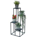 Schwarze Moderne DanDiBo Ambiente Blumensäulen aus Metall Breite 0-50cm, Höhe 50-100cm, Tiefe 0-50cm 