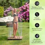 Blumfeldt Rechteckige Gartenduschen & Outdoor-Duschen aus WPC mit Bodenplatte 