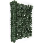 Blumfeldt Fency Dark Ivy Sichtschutzzaun Windschutz 300x100 cm Efeu dunkelgrün