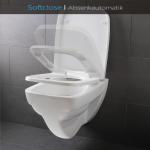 Blumfeldt Rechteckige WC Sitze mit Absenkautomatik & Toilettensitze mit Absenkautomatik 