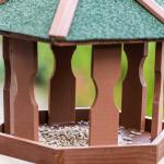 Dunkelgrüne Blumfeldt Vogelhäuser zum Aufhängen aus Holz 