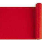 Rote Unifarbene Tischläufer aus Filz Breite 100-150cm, Höhe 100-150cm, Tiefe 0-50cm 