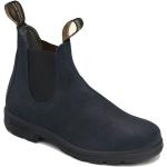Reduzierte Marineblaue Blundstone Ankle Boots & Klassische Stiefeletten aus Veloursleder für Herren Größe 45 