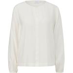 Reduzierte Weiße Casual Langärmelige Comma Casual Identity Tunika-Blusen für Damen Größe XXL Große Größen 