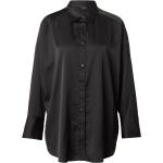 Reduzierte Schwarze Oversize Kurzärmelige Monki Tunika-Blusen aus Polyester für Damen Übergrößen 