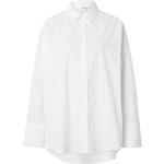 Reduzierte Offwhitefarbene Unifarbene Langärmelige Monki Tunika-Blusen für Damen Größe XS 